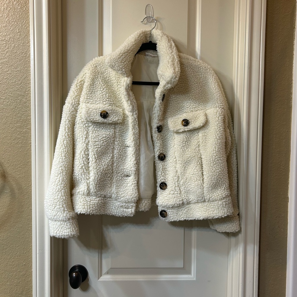 Lularoe Berlin Cream Winter Jacket - Small